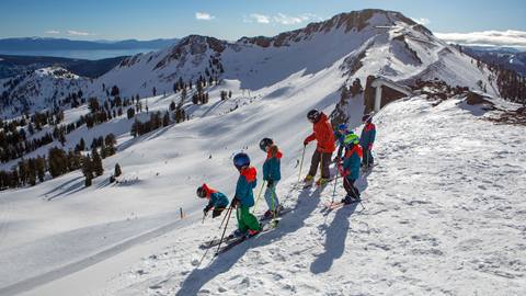Ski Team at Palisades Tahoe during Winter 2021