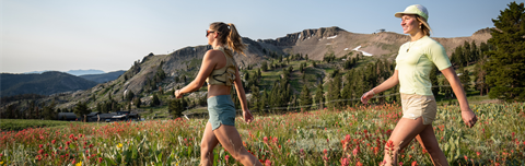 Summer hiking at Palisades Tahoe
