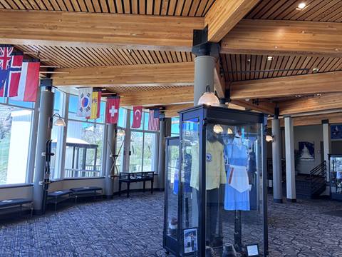 Olympic Museum interior at High Camp