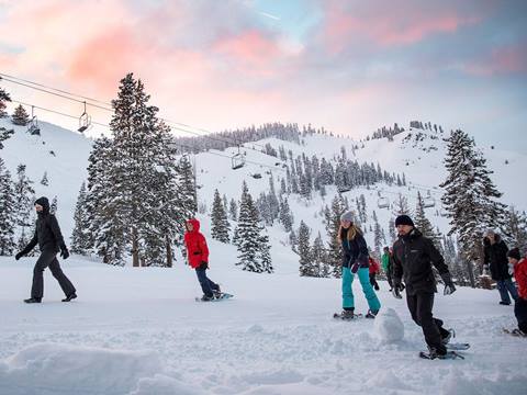 Snowshoeing in Palisades Tahoe