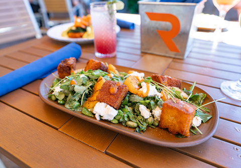 Colorful plate of food at Rocker