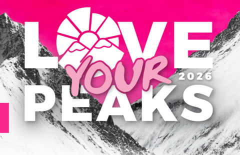 Love Your Peaks promotional message