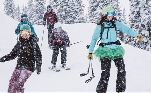 She Jumps female skiers and snowboarders