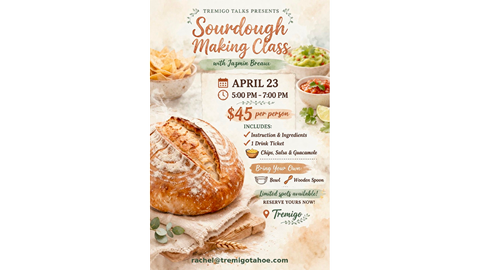 Sourdough making class at Tremigo