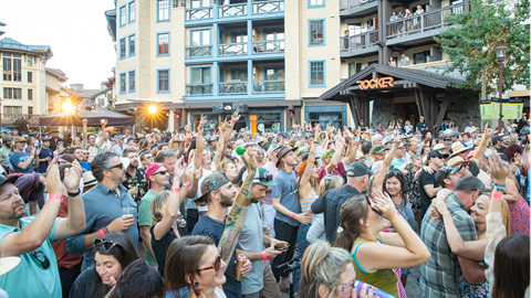 Festival crowd at Brews, Jazz, & Funk