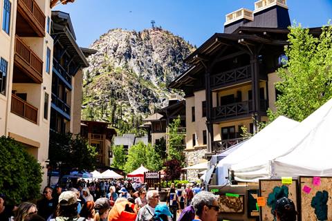 The Village at Palisades Tahoe during the Made in Tahoe Festival
