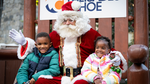 Santa in The Village at Palisades Tahoe