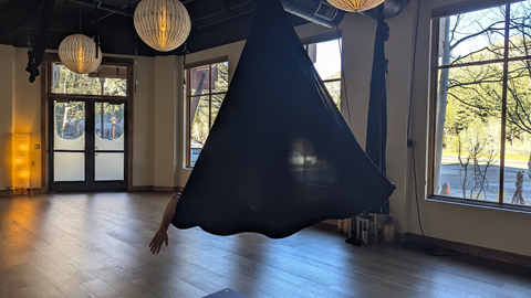 Aerial Yoga at Palisades Tahoe