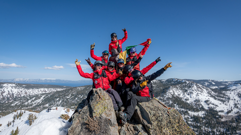 Ski Patrol at the top of Eagles Nest
