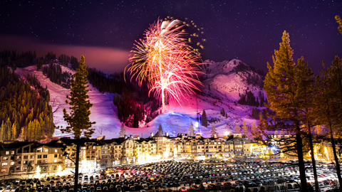 Fireworks on NYE in The Village