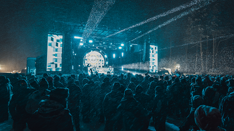 Crowd and stage at Tahoe Live