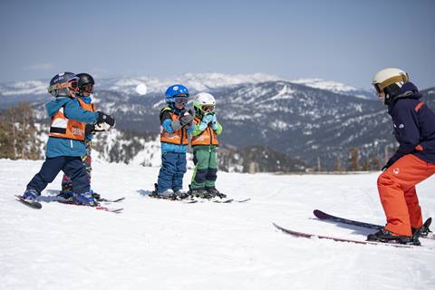 Kids with Mountain Sports School Instructor