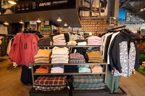 Ledge clothes at Palisades Tahoe