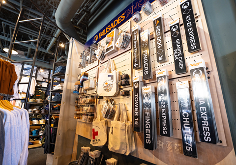 Inside of The Village Logo Store at Palisades Tahoe