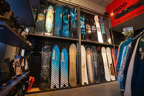 Products at The Ledge Boardshop in The Village