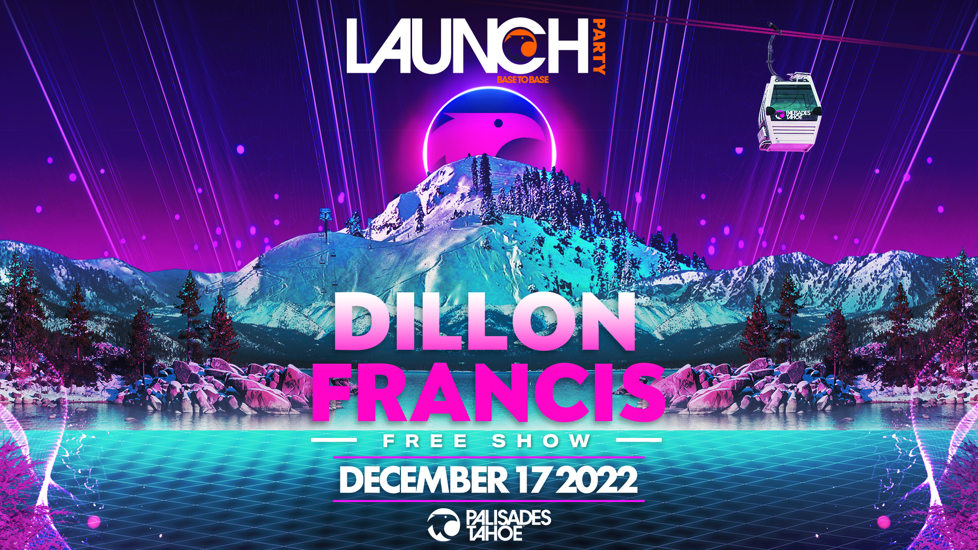 Palisades Tahoe Gondola Launch Event Concert with Dillon Francis December 17 2022