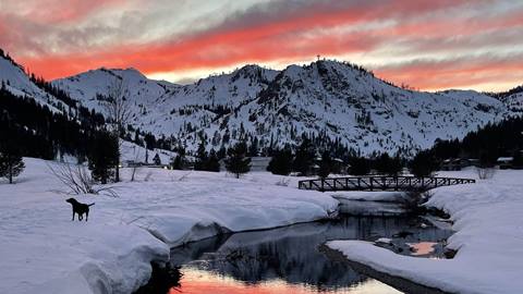 Image from Gallery Keoki depicting the Olympic Valley at sunset 