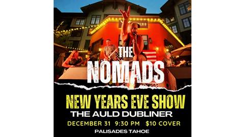 The Nomads poster for NYE celebration at the Dub.