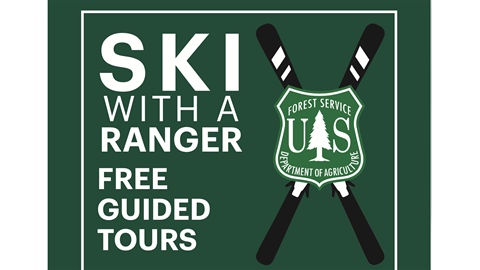 Flier for ski with a ranger event.