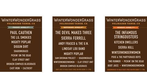 Full lineup for Winterwondergrass 2024.