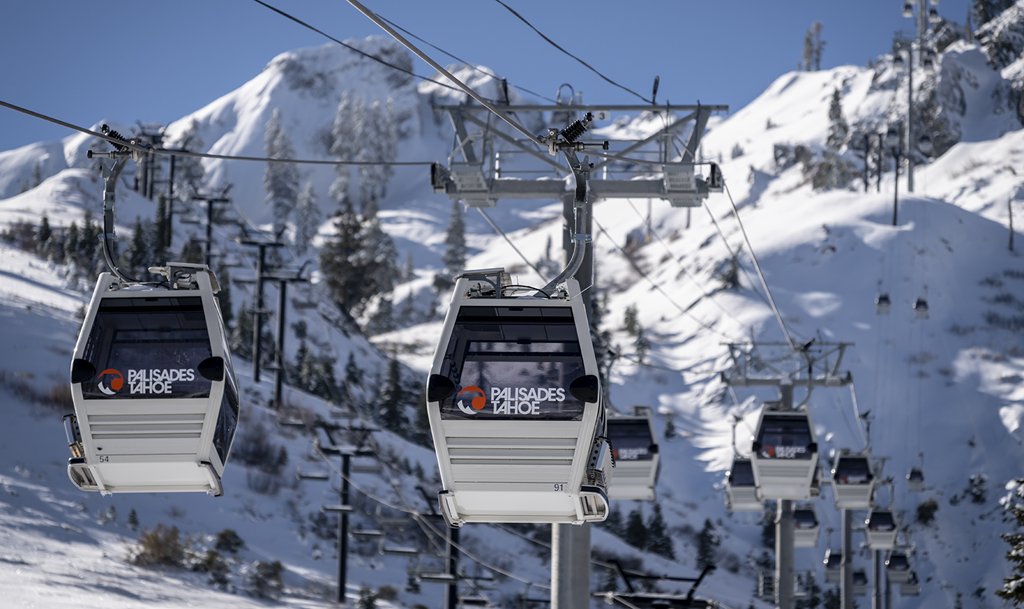 Base to Base Gondola in New Snow