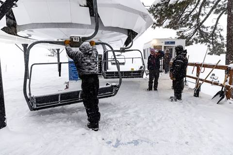 Lift mechanic employee at Palisades Tahoe
