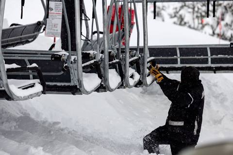 Lift mechanic employee at Palisades Tahoe