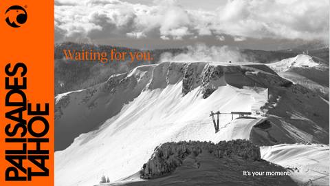 The title card for the Palisades Tahoe National Geographic video.