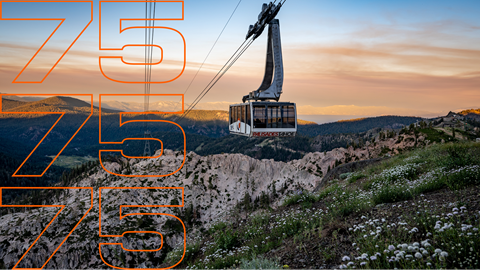 Aerial Tram in summertime