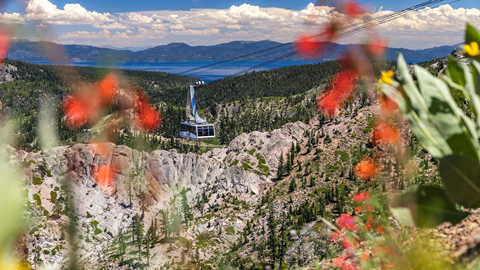 Aerial Tram on its ascent to High Camp