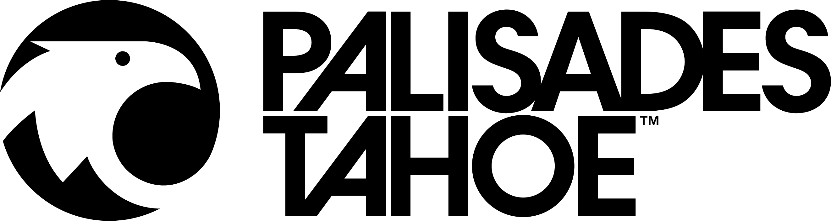 The Palisades Tahoe logo lockup.