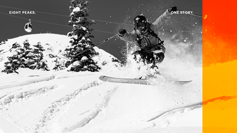 Skier Ryan Lapp on a powder day