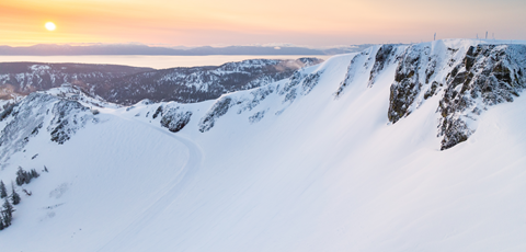 The Palisades on a powdery morning
