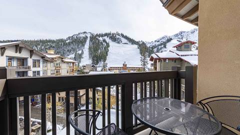 A view of the resort from the Alpine Room balcony.
