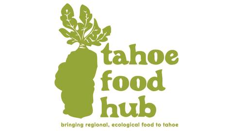 This is a photo of the Tahoe Food Hub logo.