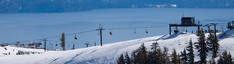 Scenic shot of Silverado with Lake Tahoe in the background