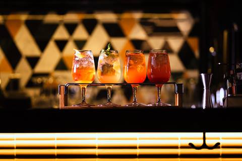 Drinks at the Apex lounge