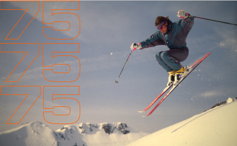 Retro skier spring early booking offer