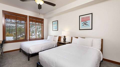 The second bedroom with a view in the Tram Face Suite.