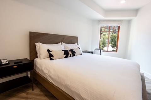Primary bedroom at the Village at Palisades Tahoe