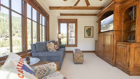 The living area of the Eagles Nest Suite in The Village.