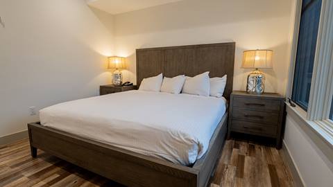 Second king sized bed pictured inside of the Granite Peak Terrace room.