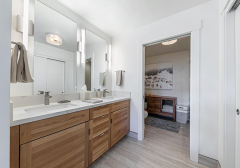 Palisades Vista premier room bathroom