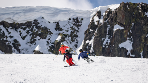 Group ski lesson