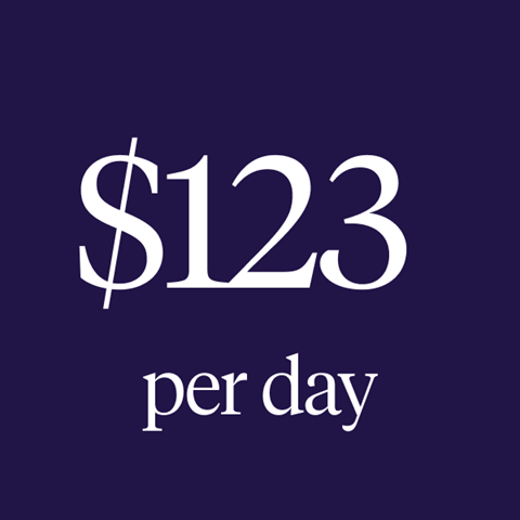 $123 per day