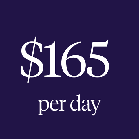 $165 per day