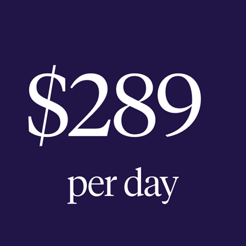 $289 per day