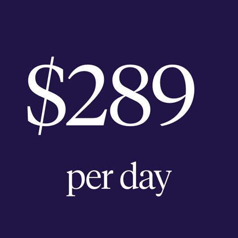 $289 per day