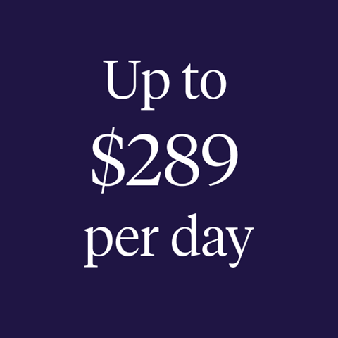 $289 per day