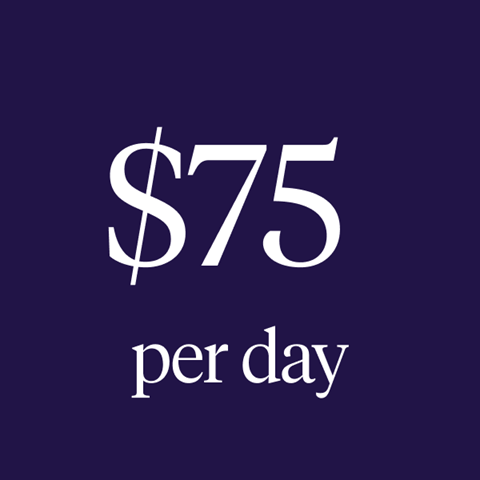 $75 per day